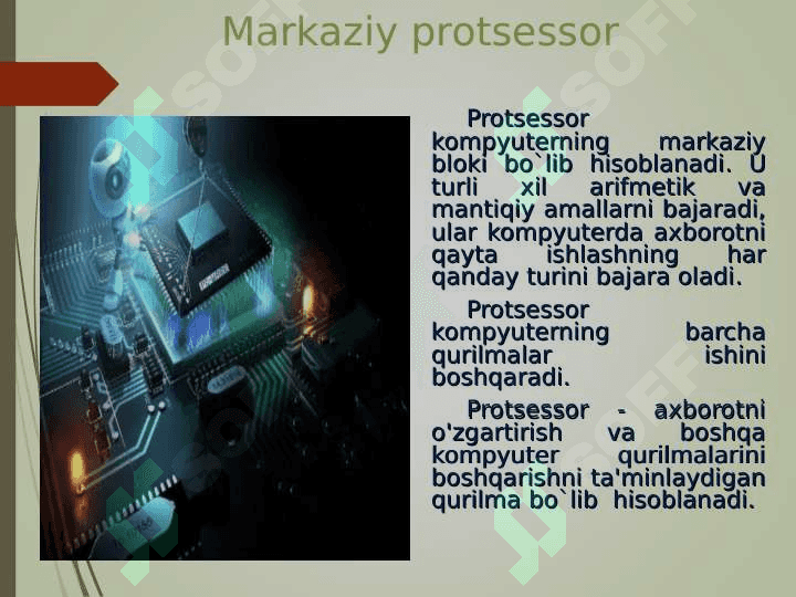 «Mikroprotsessorlar. Xotira turlari va uning ishlash tamoyillari» 5