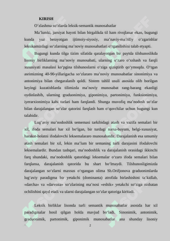 O‘ZBEK TILIDA LEKSEMALARDA SEMATIK TARAQQIYOT TIL QURILISHINING ASOSIY BIRLIKLARI HAQIDA 2
