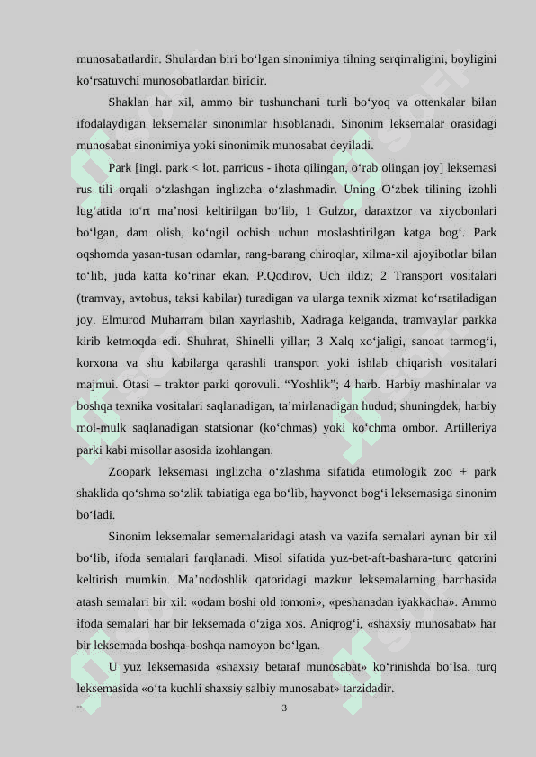 O‘ZBEK TILIDA LEKSEMALARDA SEMATIK TARAQQIYOT TIL QURILISHINING ASOSIY BIRLIKLARI HAQIDA 3