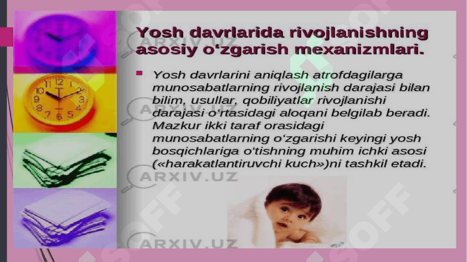 Yosh davrlarining psixologik xususiyatlari 4