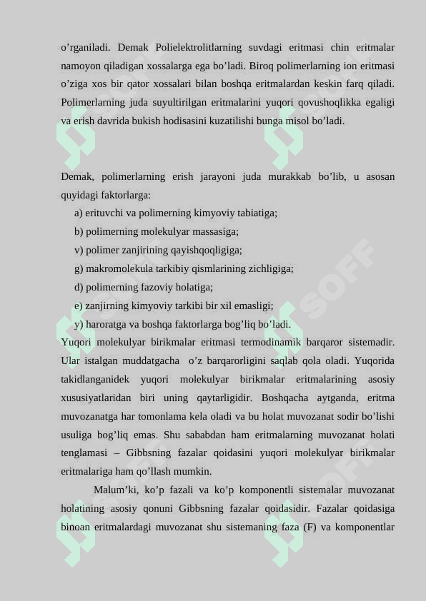 Polimerlar va ularning turlari. 7
