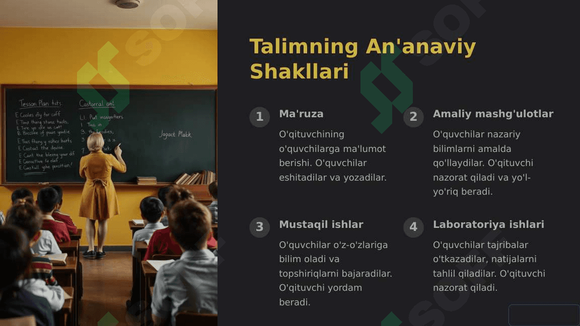 Talimning Shakllantiruvchi Shakllari va Vositalari 2