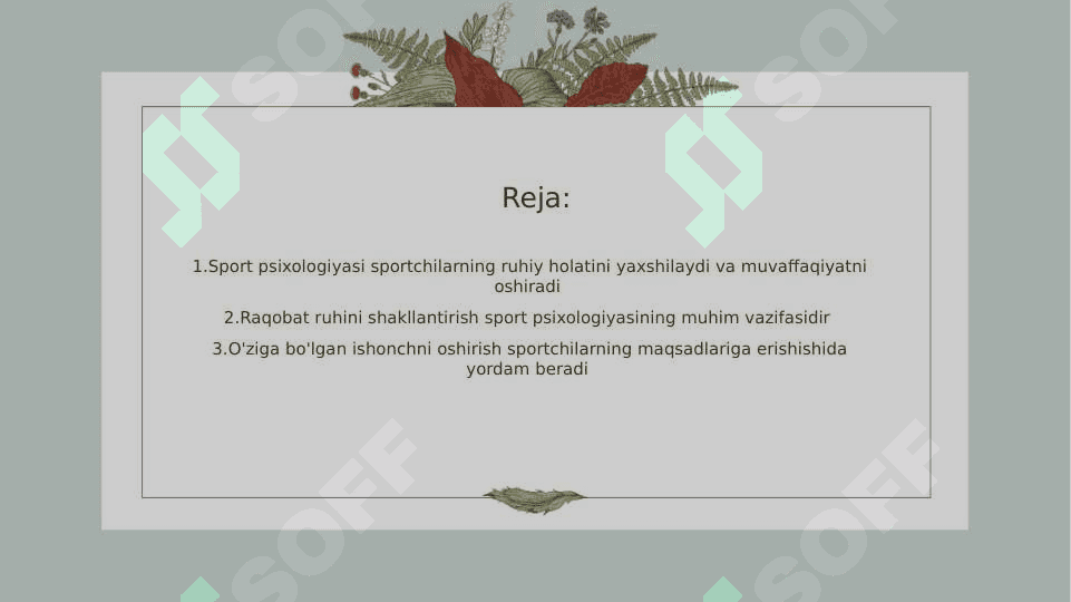 Sport psixologining sportdagi roʻli va ahamiyati 2