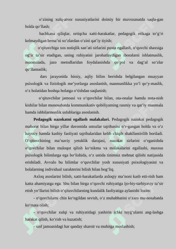 PEDAGOGIK NAZOKAT VA ODOB-AHLOQ 5