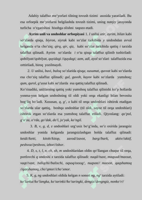 O’zbek tilining “Orfoepiya qoidalari” 3