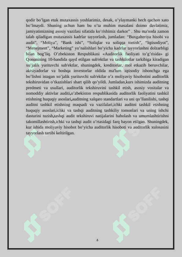 Ichki va Tashqi audit.buxgalteriya va audit. 6