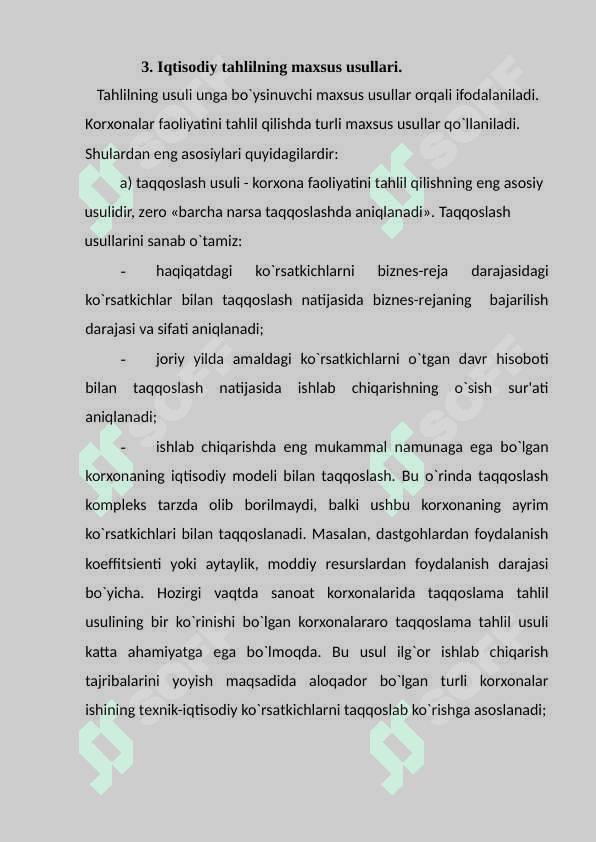 Iqtisodiy tahlil qilishning usullari 7