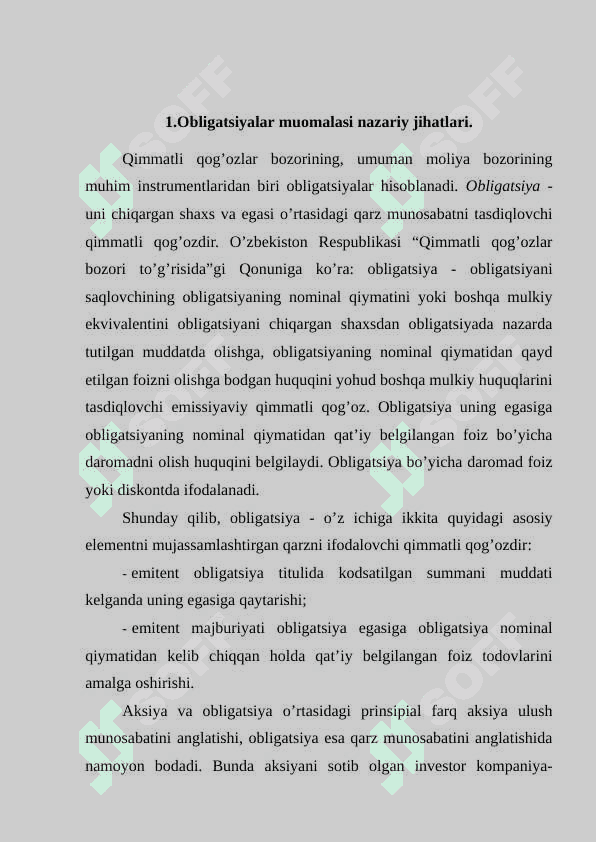 Jahon moliya bozorida “yashil             obligatsiyalar”ning o‘rni. 3