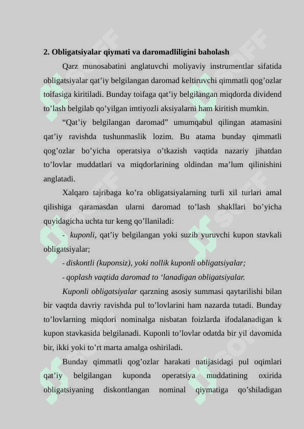 Jahon moliya bozorida “yashil             obligatsiyalar”ning o‘rni. 6