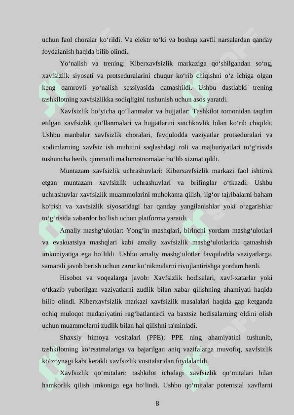 Kiberxavfsizlik markazi va uning  tuzuilmasi 8