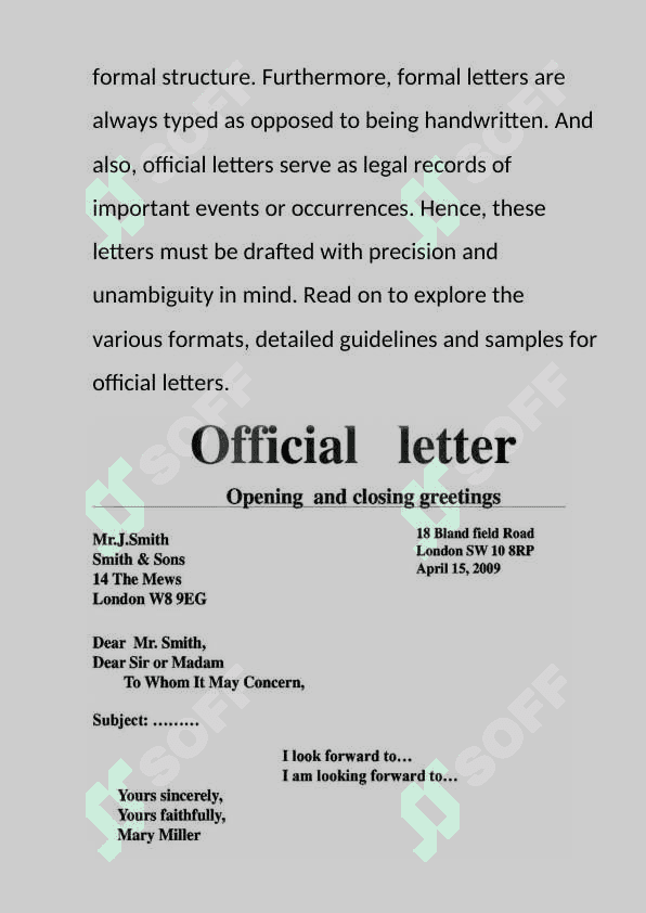 OFFICIAL   LETTERS 3