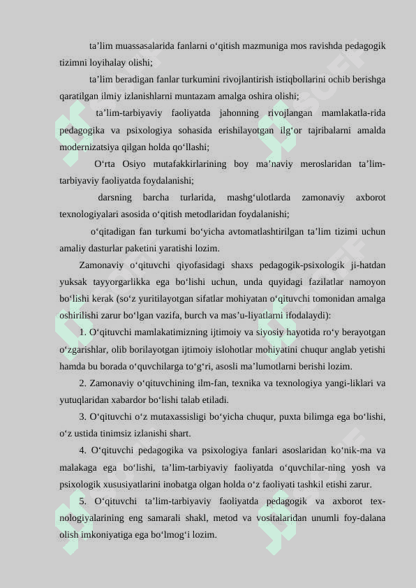 O’QITUVCHINING TA’LIM JARAYONIDAGI MAHORATI 3