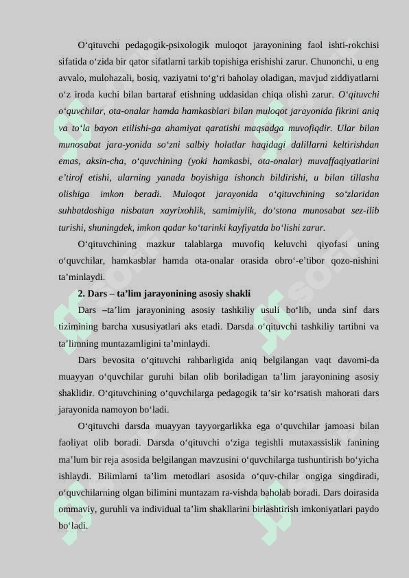O’QITUVCHINING TA’LIM JARAYONIDAGI MAHORATI 5