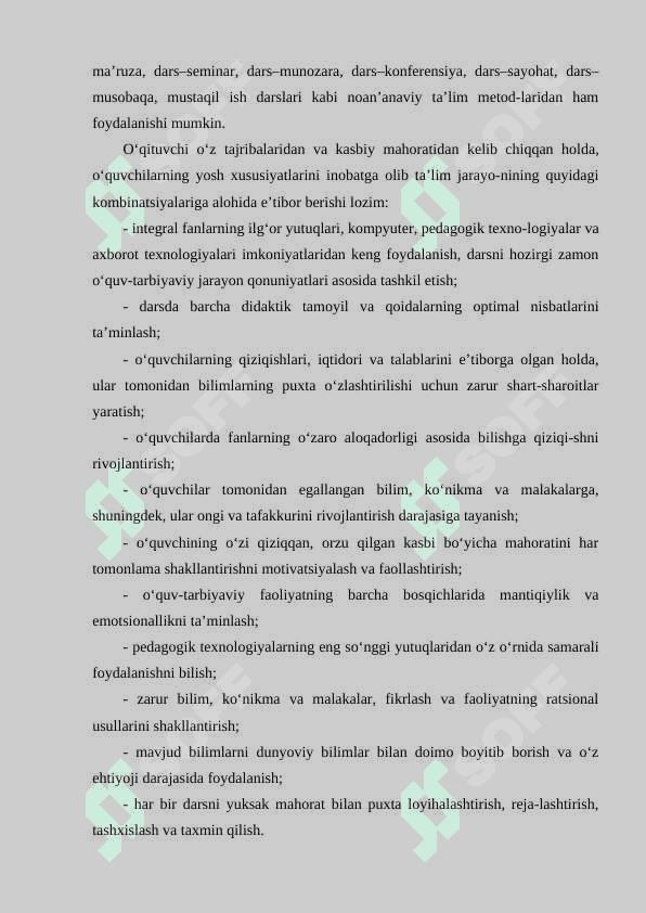 O’QITUVCHINING TA’LIM JARAYONIDAGI MAHORATI 8