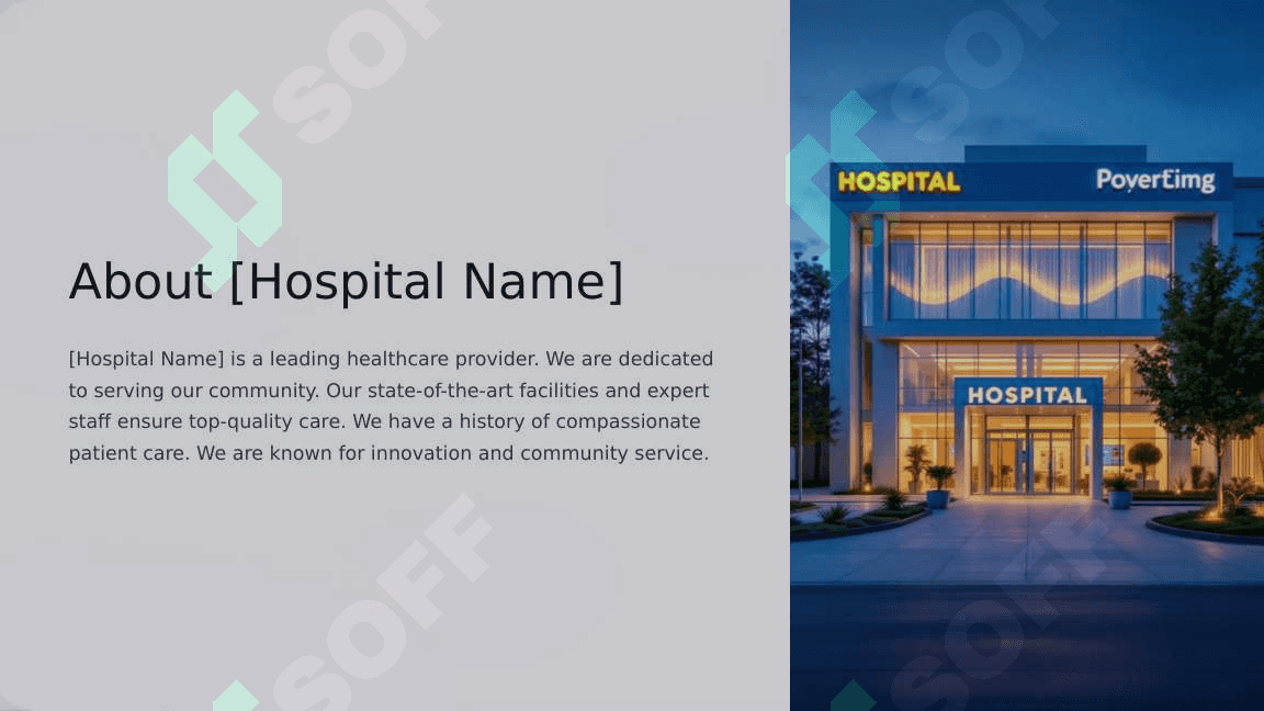 Advertises a real work in a hospital 3