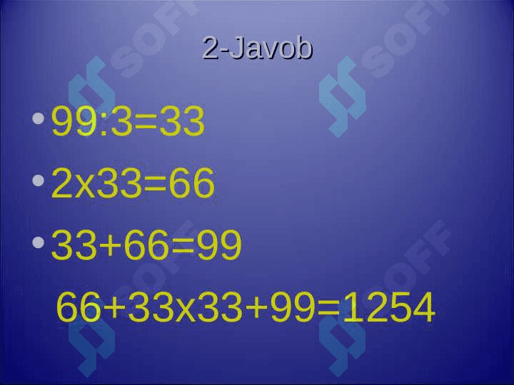 ZAKOVAT O`YINI 5