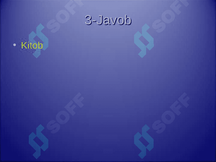 ZAKOVAT O`YINI 7