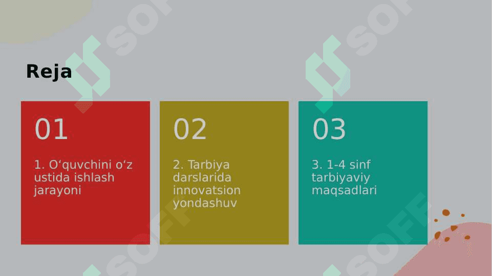 Tarbiya darslarida oʻquvchini oʻz ustida ishlash jarayoni (1-4 sinf tarbiya darsi). 2