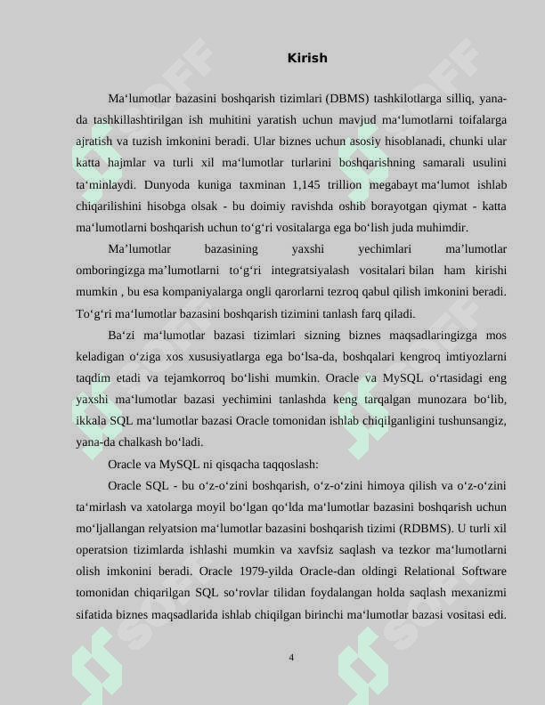 Loyiha ishi 4