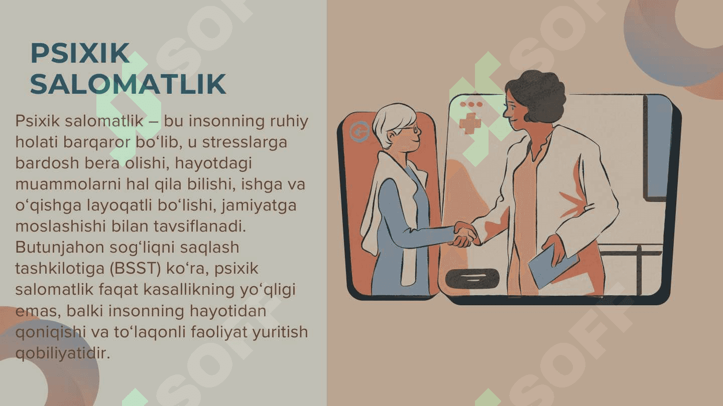 Psixik salomatlik va psixik buzilishlar 2