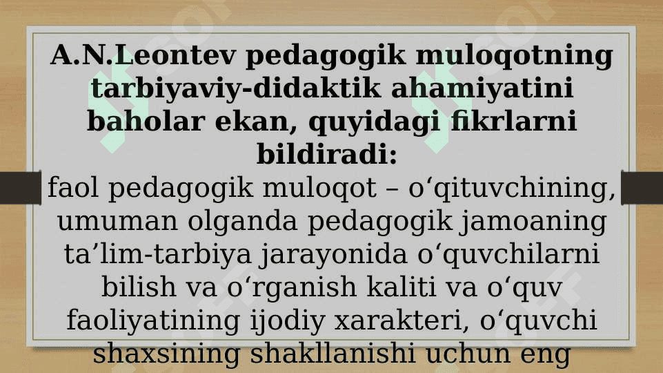 O'qituvchining psixologik va pedagogik xususiyatlari 7