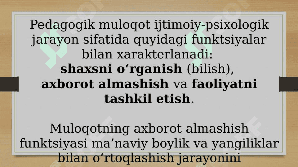 O'qituvchining psixologik va pedagogik xususiyatlari 8