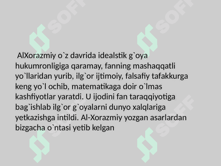 O'RTA ASR SHARQ ALLOMALARINING MATEMATIKAGA QO'SHGAN HISSALARI 7