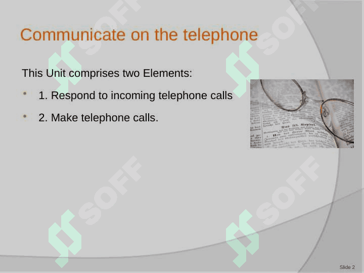 Telephone communication 2