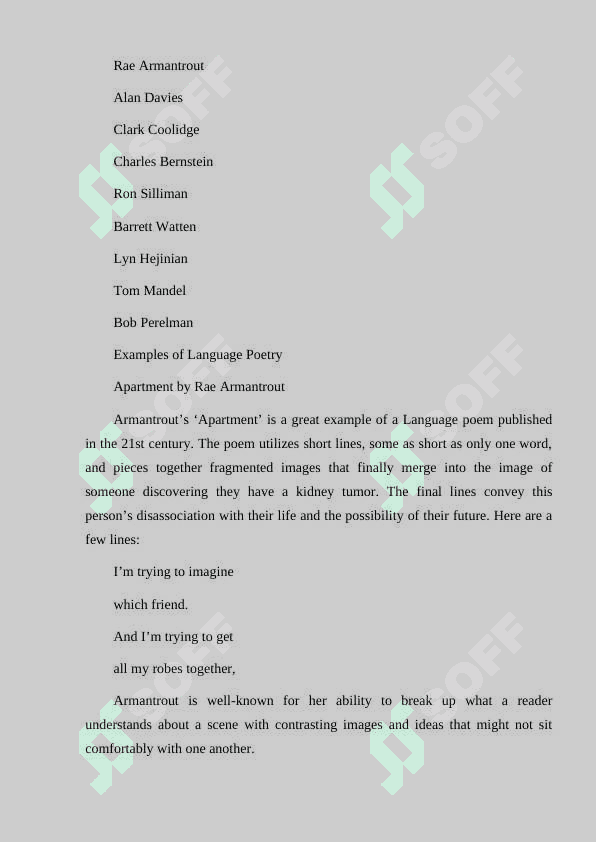The language of poetry 3