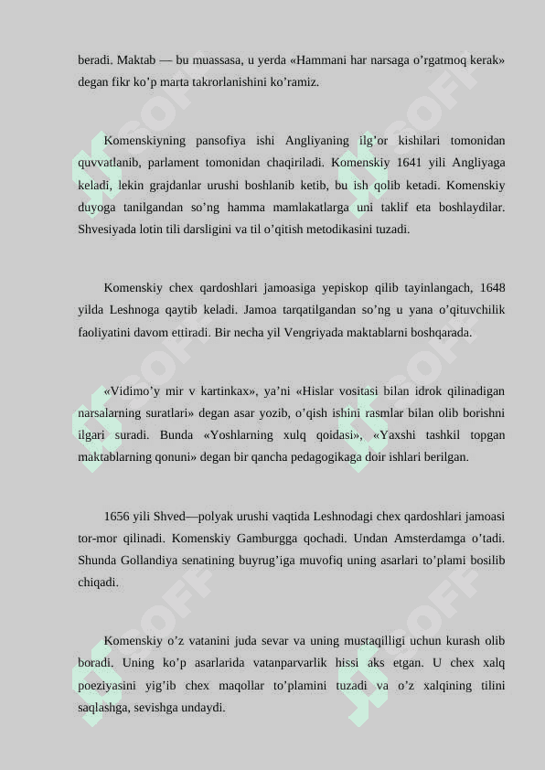 YA.A.Komenskiyning pedagogik goyalari 4