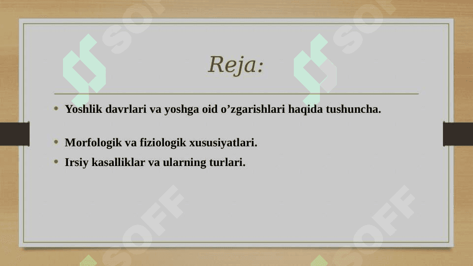 Yoshlik davrlarining morfologik va fiziologik xususiyatlari 2