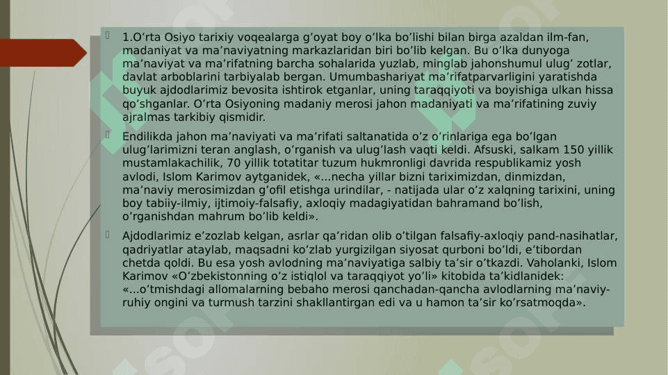 yuksak manaviyatli yoshlarni tarbiyalashda o'rta osiyo allomalari ilmiy merosining o'rni 3