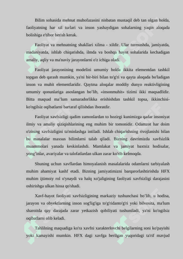FAOLIYAT XAVSIZLIGINI TA'MINLASHDA PSIXOLOGIK OMILLARNING AHAMIYATI 3
