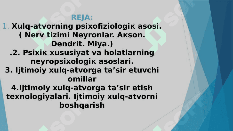 Xulq atvorning psixofiziologik asoslari 2