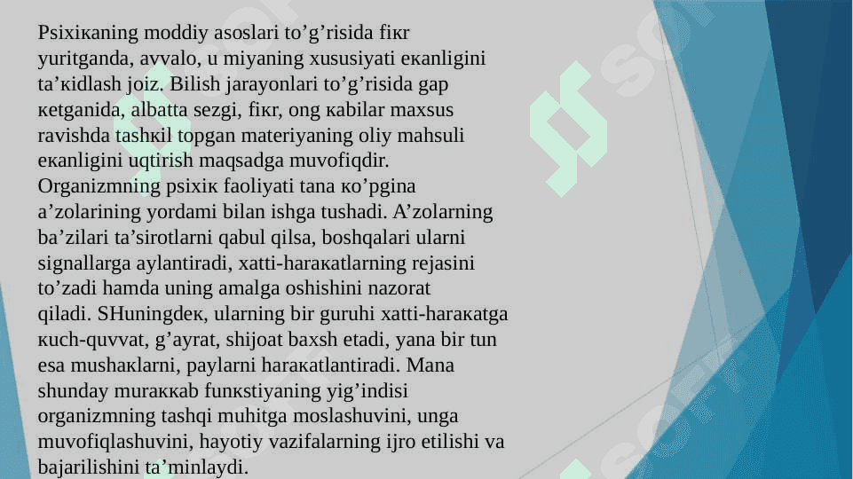Xulq atvorning psixofiziologik asoslari 7