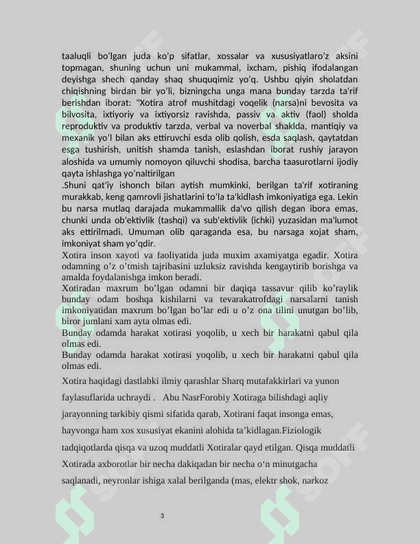XOTIRA VA TASAVVUR TIMSOLLARI 3