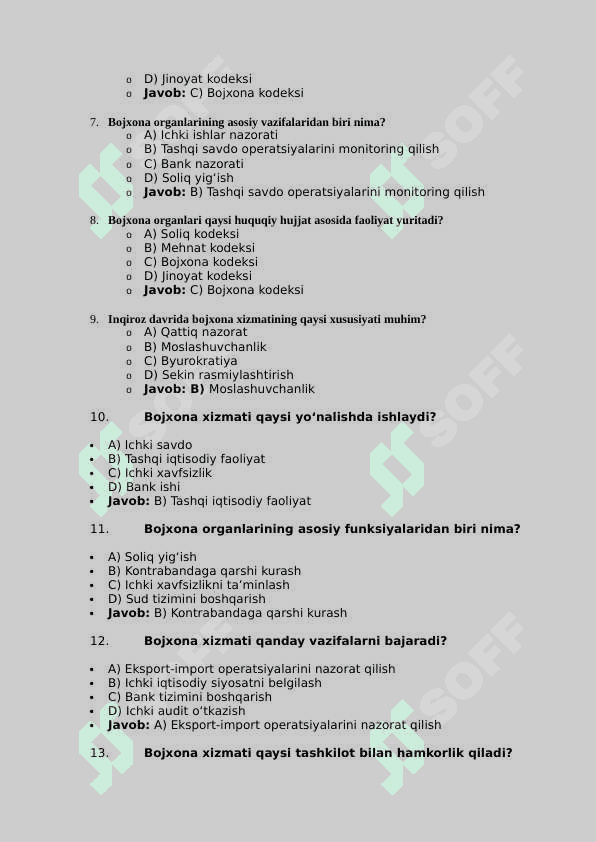 Oʻzbekiston Respublikasida bojxona xizmatini shakillanish bosqichlari va inqiroz davrida uni amal qilish xususiyatlari. 2