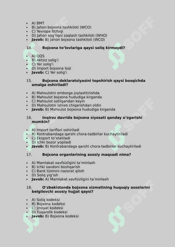 Oʻzbekiston Respublikasida bojxona xizmatini shakillanish bosqichlari va inqiroz davrida uni amal qilish xususiyatlari. 3