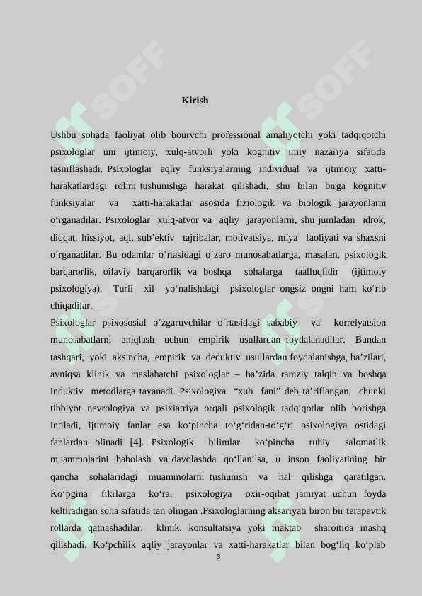 “Psixolog ish joyini tashkil qilish, psixologik kabinet” 3