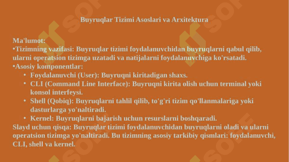 Buyruqlar tizimi arxitekturasi 4