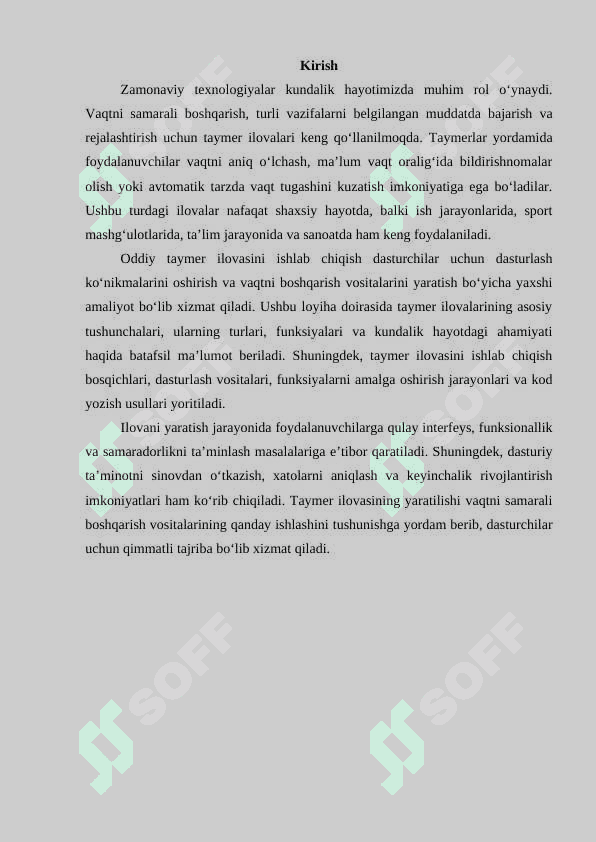 Oddiy taymer ilovasini yaratish 3