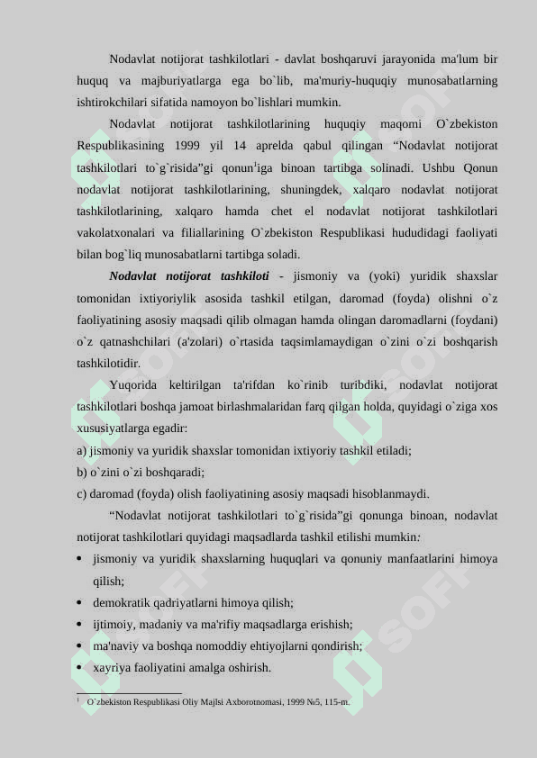Nodavlat notijorat tashkilotlarining davlat organlari bilan o‘zaro munosabatlari 2