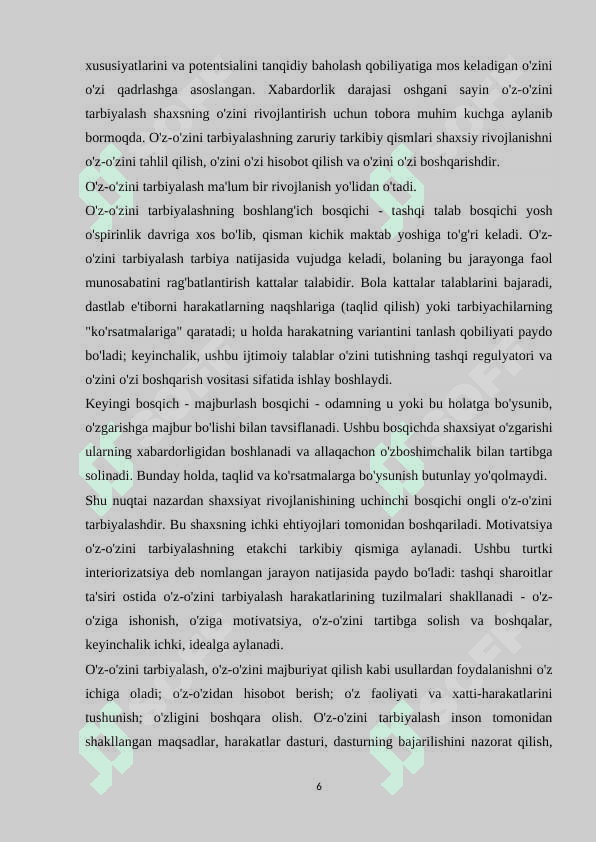 O‘zini o‘zi kamol toptirish motivlari 6