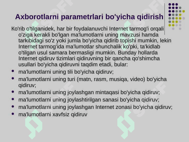 Internet xizmatlari bilan ishlash 6