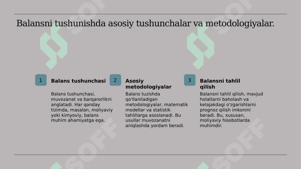 Balans tuzishning asosiy tamoyillari 4