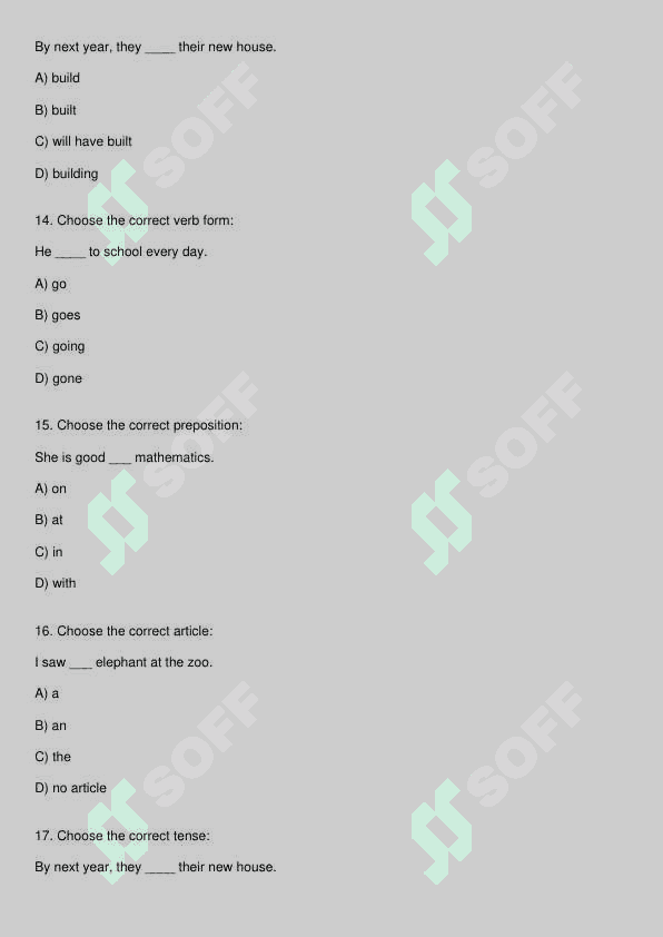 Ingliz tili test 4