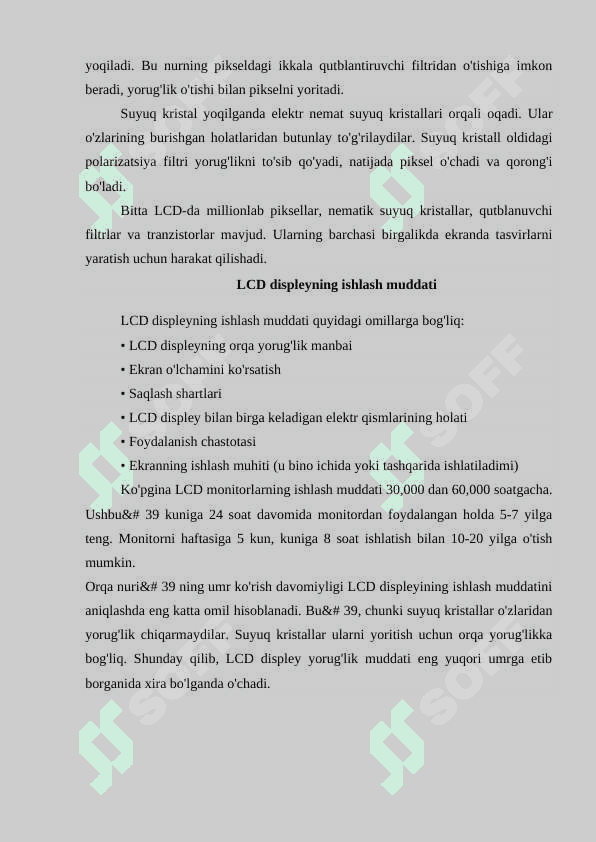 Zamonaviy tashqi qurilmalarning turlari. LCD monitorlar.docx 3