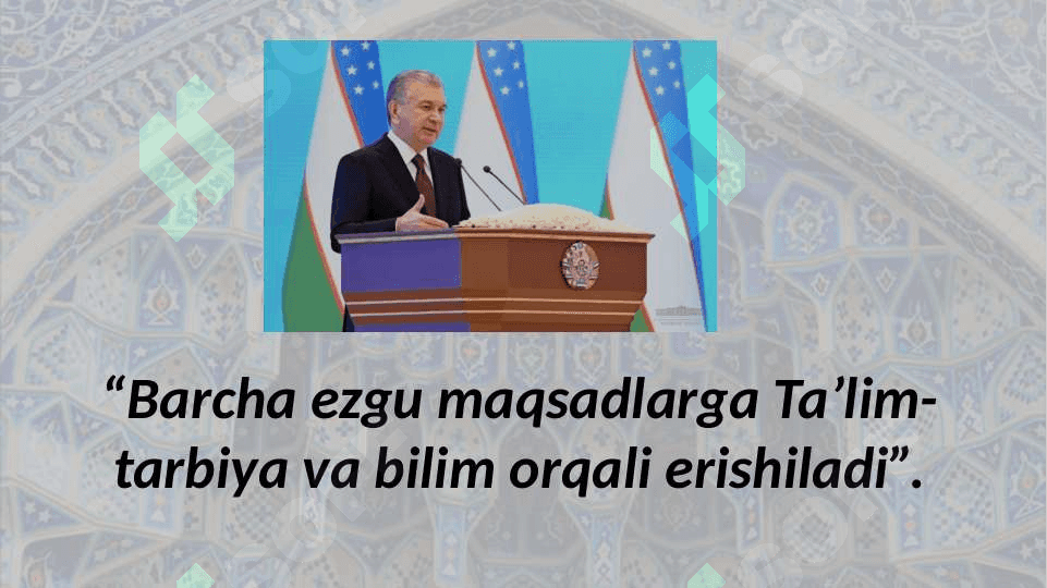 Najot ta'limda, najot tarbiyada,najot bilimda" gʻoyasining mohiyati 2