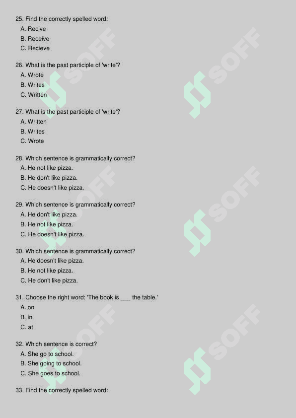 Ingliz tili test 4