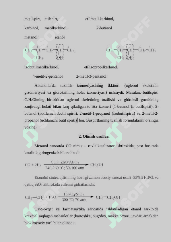 Ko’p atomli spirtlar, fenol asosida sintez                qilinadigan smolalar. 3